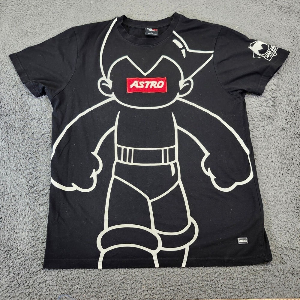 Lobo Astro Boy Tokyo 2020 Graphic Print T-Shirt Anime Manga RareBlack Size L